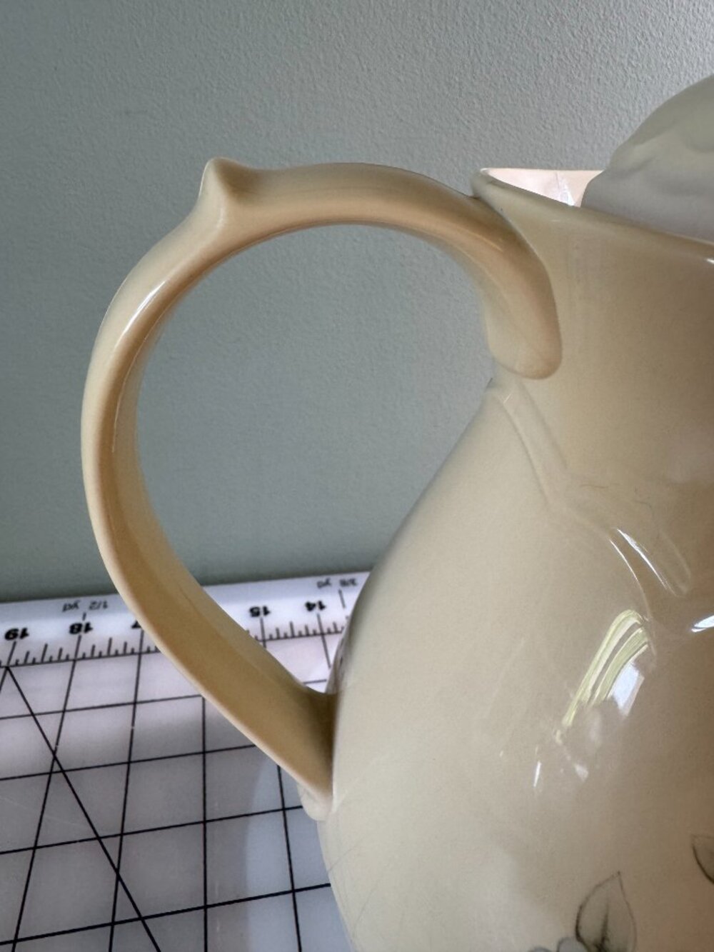 Vintage Pfaltzgraff Tea Rose Coffee Carafe Floral Cottagecore w Lid - Picture 3 of 9